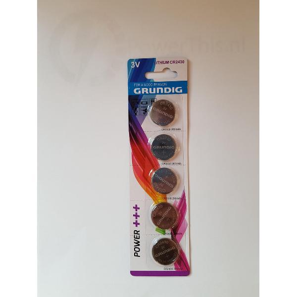 5x Knoopcel batterijen CR2430 - 3V - knoopcelbatterijen / knoopbatterijen