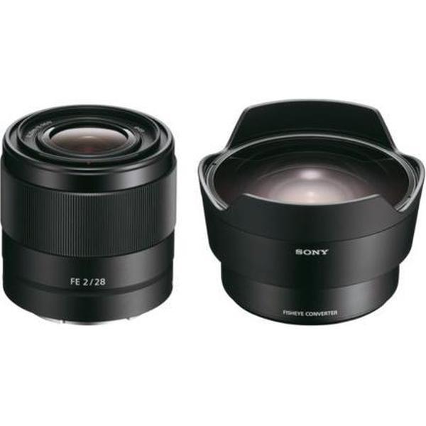 Sony FE 28mm f/2.0 + Fish Eye Converter