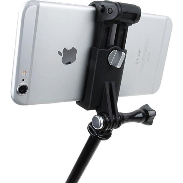 TMC HR335 Bevestigingsset voor mobiele telefoons voor buiten, geschikt voor mobiele telefoons met een breedte van 51-84 mm, GoPro-camera