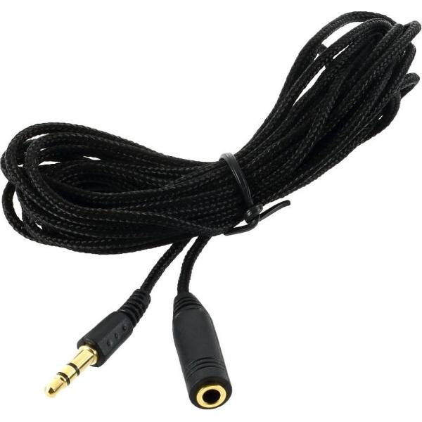 Aux / 3,5 mm Mini Jack Verlengkabel Female To Male - Headset Stereo Audio Kabel Verlengsnoer