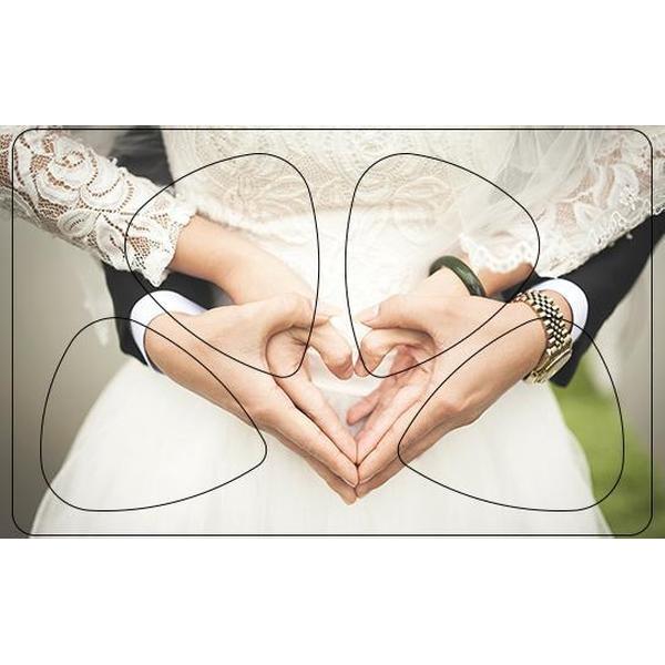 Plectrum Pasje - Trouwen handen