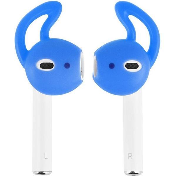 KELERINO. Anti-slip siliconen earhooks / earhoox / oorhaken voor Airpods 1 & 2 - Lichtblauw