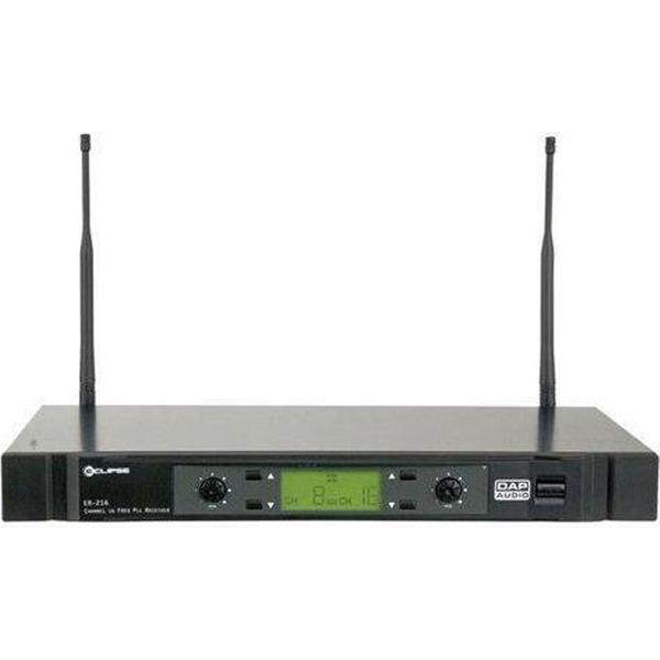 DAP Audio ER-216B Draadloze microfoon ontvanger, 614-638 MHz