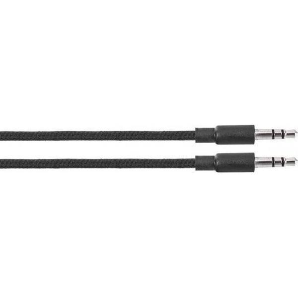 Xqisit 16094 audio kabel 1,2 m 3.5mm Zwart