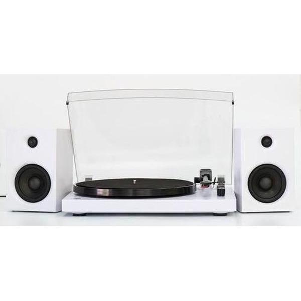 GPO PICCADILLYWHI - Platenspeler met pitch control en bluetooth - Wit