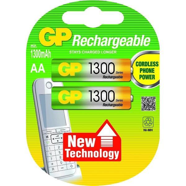 GP ReCyko+ Oplaadbare AA-batterijen - 1300 mAh - 2 stuks
