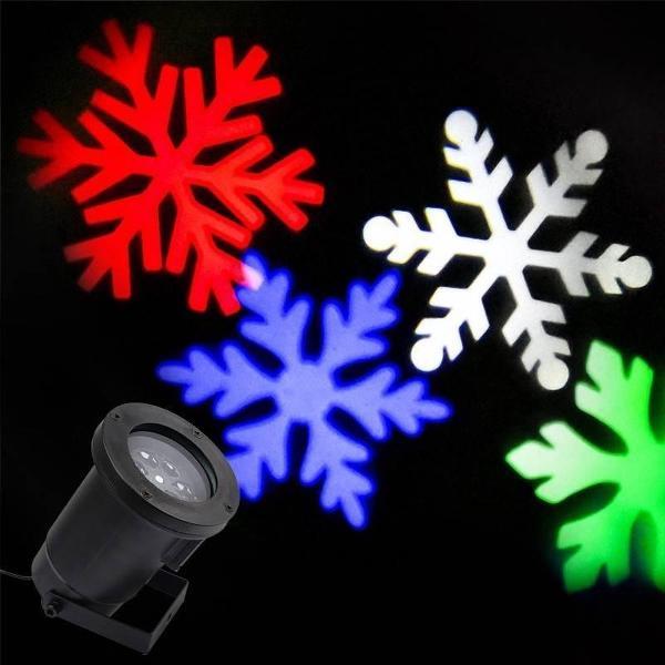 LED Light- Kerst Laser Projector (Kleuren Sneeuwvlokken)