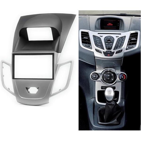 2-DIN FORD Fiesta 2008+ w/display (Silver) frame Audiovolt 11-306
