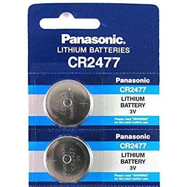 2 Stuks - Panasonic Professional CR2477 P120 3V 1000mAh Lithium knoopcel