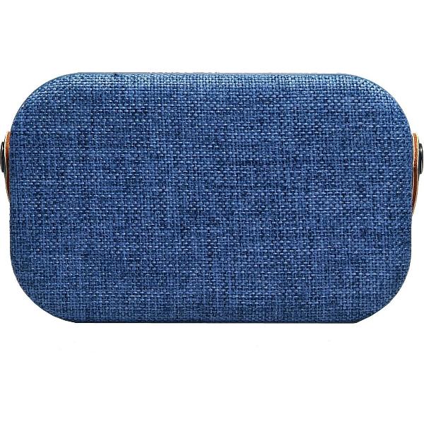 Denver BTS-63 Blauw, Bluetooth speaker met stoffen bekleding