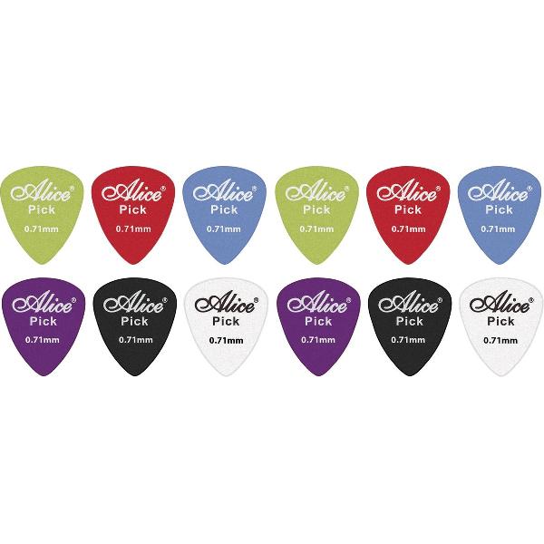 12 Gitaar plectrums 0.71 mm