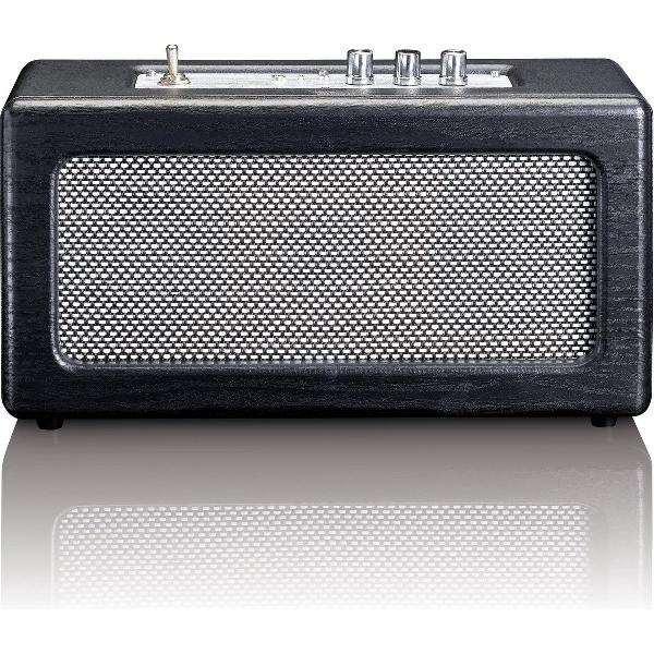 Lenco BT-300 - Bluetooth speakers in retro design - Zwart