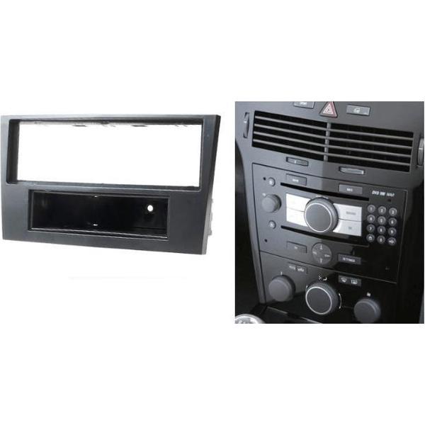 1din autoradio frame Opel Astra (H) 2004-2010 kleur zwart