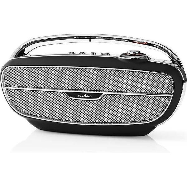 Nedis RDFM5300B Draagbare Radio Bluetooth - Zwart/Zilver
