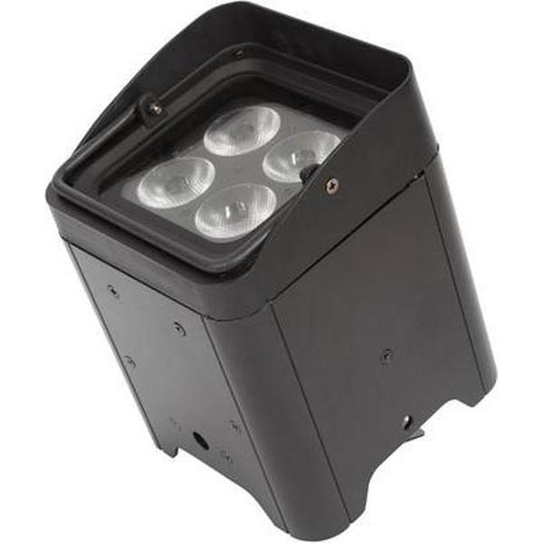 Velleman LED-VLOERSPOT MET ACCU - 4 x 12 W RGBWA-UV - ZWART (HQLP10031)