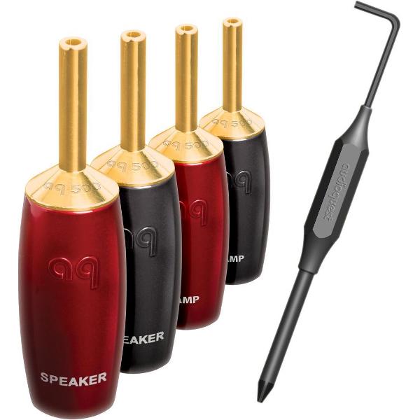 AudioQuest Banana 500 Goud 4 set - Banana plug