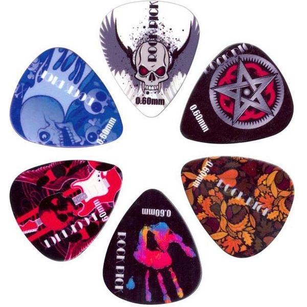Boston Rock Picks SET 6-pack BRP6-060 plectrum 0.60 mm