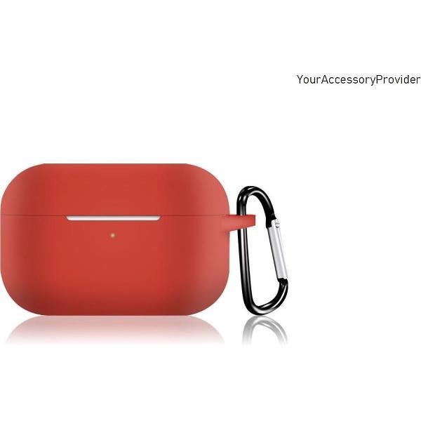 Siliconen Case Apple AirPods Pro Rood - AirPods hoesje Rood