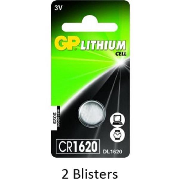 2 stuks (2 blisters a 1 stuks) GP Lithium CR1620