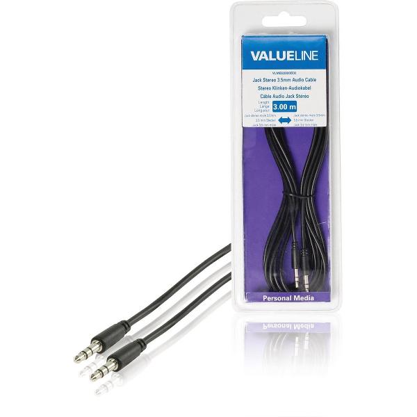 Stereo Audio Cable 3.5 mm Male - 3.5 mm Male 3.00 m Black