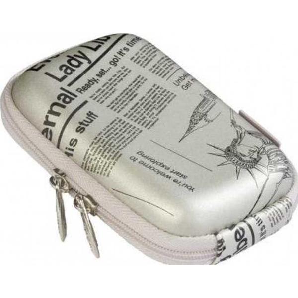 Rivacase Cameratas 7103 (PU) silver (newspaper)