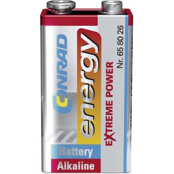 Conrad energy Extreme Power 6LR61 9V batterij (blok) Alkaline 9 V 1 stuk(s)