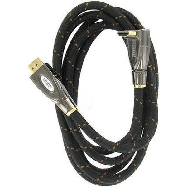 Kopp HDMI kabel 1x rechts en 1x haakse stekker 2 m