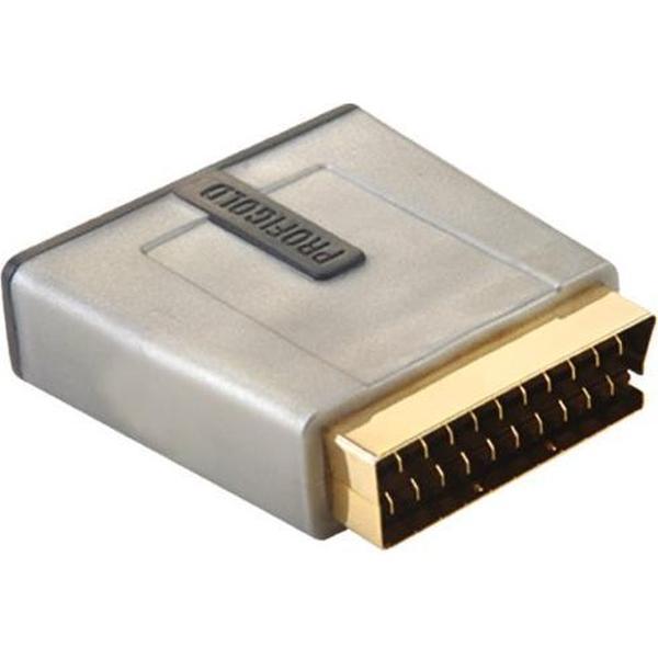 Profigold PROD730 SCART-adapter SCART male - 3x RCA component female zilver