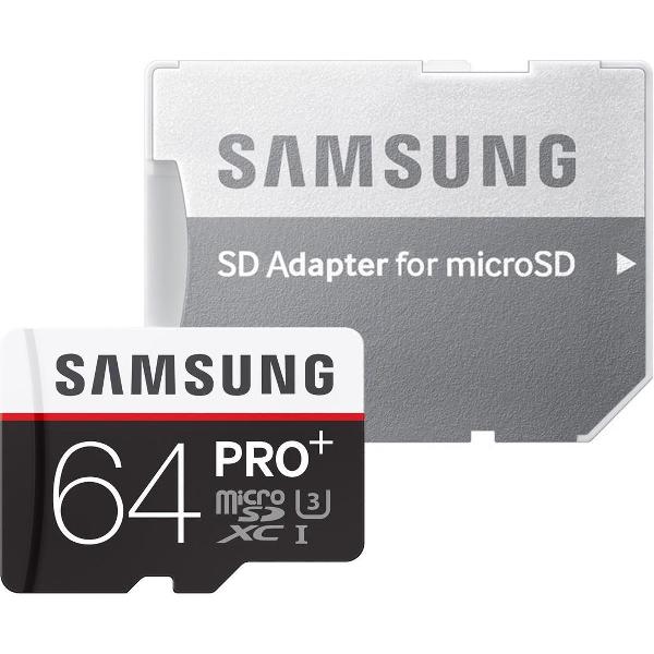 Samsung Pro+ Micro SDXC Class 10 64GB met Adapter