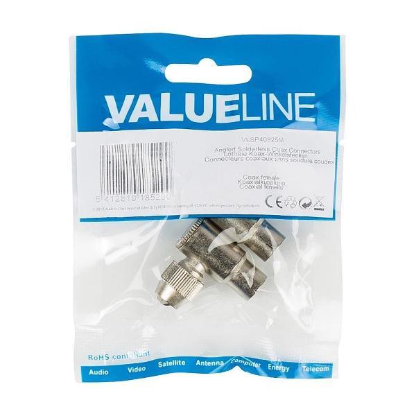 Valueline VLSP40925M coaxconnector