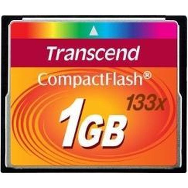 Transcend 1 GB CF 133x flashgeheugen CompactFlash MLC