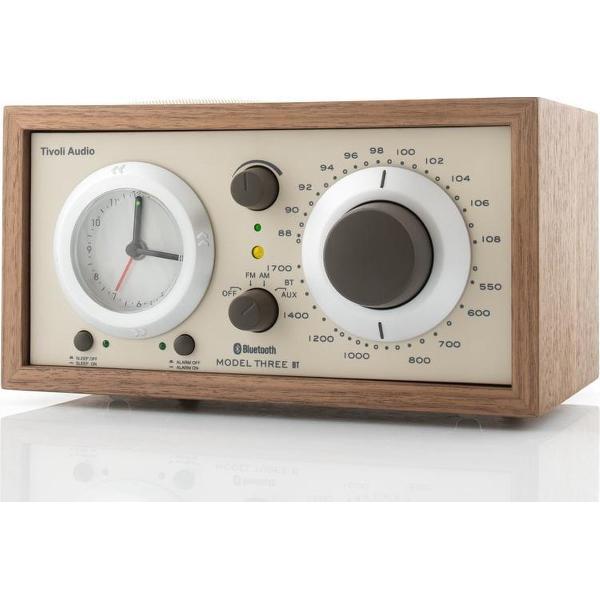 Tivoli Audio Model Three BT - Wekkerradio in Walnoot/Beige