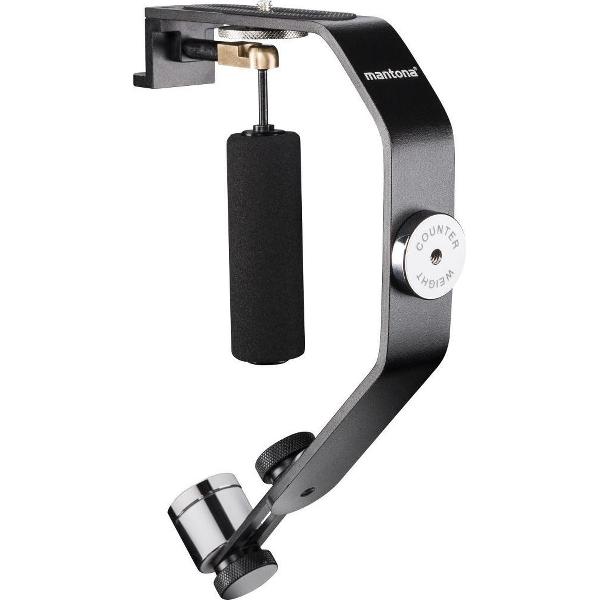 Mantona Schwebestativ Gimbal mechanisch 1/4 inch Zwart Belastbaar tot 0.5 kg