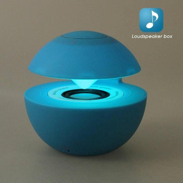 mini speaker bluetooth aux blauw