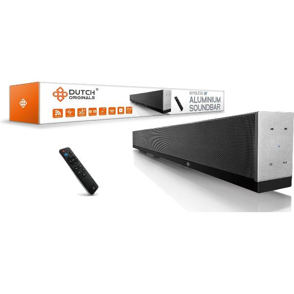 Aluminium-look Bluetooth Soundbar Dutch Originals - 90 cm breed