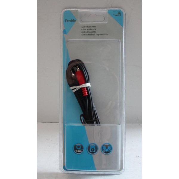 Profile Audio Tulpsnoer rca kabel 1,5 meter