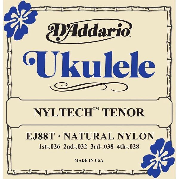Ukulele snaren EJ88T Tenor Nyltech 26-32-38-28
