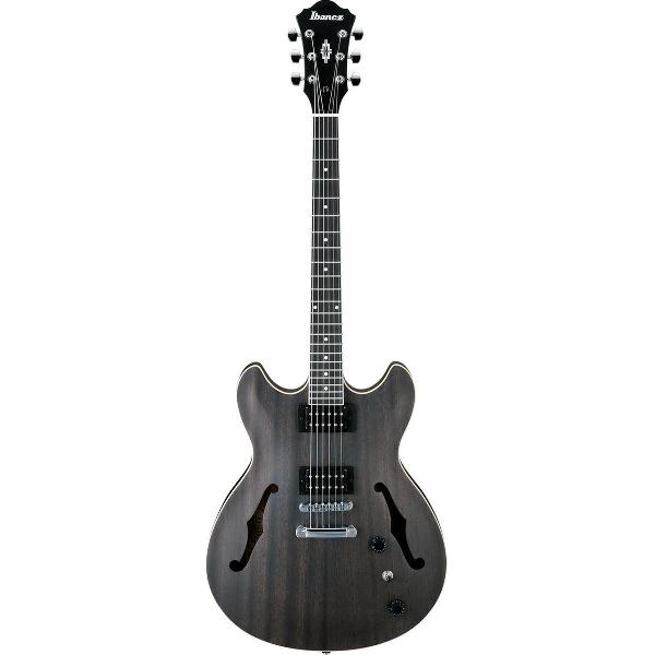 Ibanez AS53 Transparent Black Flat elektrische gitaar