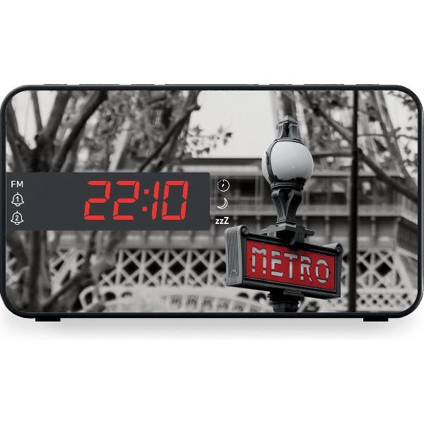 Bigben RR15METRO Wekkerradio met LED Display - Parijs Metro