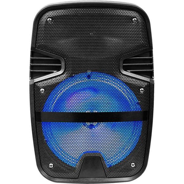 V-tac VT-6208 Mobiele accu speaker met Bluetooth, bedrade microfoon en LED lichteffect - R