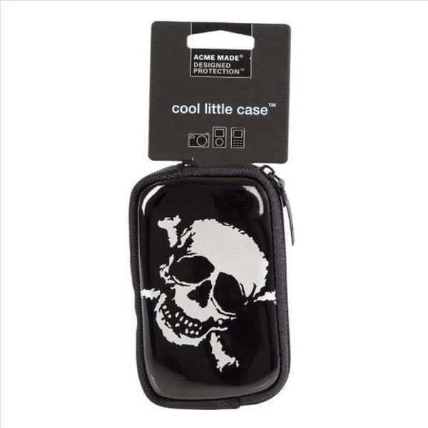 Acme Made Cool Little Case Silver Skull Cameratas
