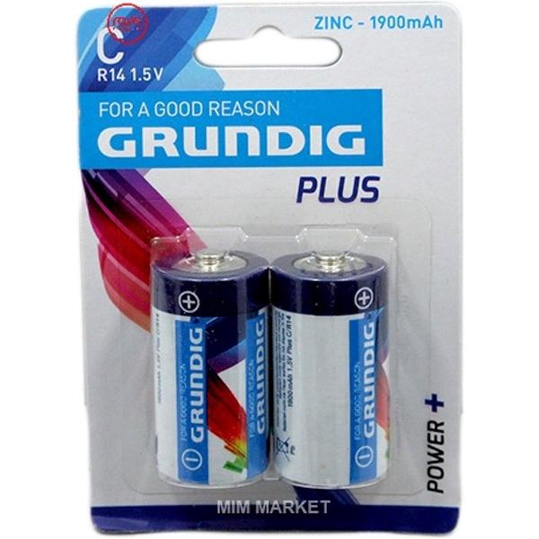Grundig Batterijen R14/c Zn 950 Mah 2 Stuks
