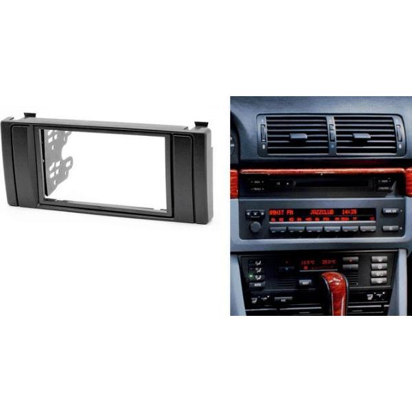 2-DIN BMW 5-Series (E39) 1995-2003; X5 (E53) 1999-2006 inbouwframe / installatie afdeklijst + beugels Audiovolt 11-041