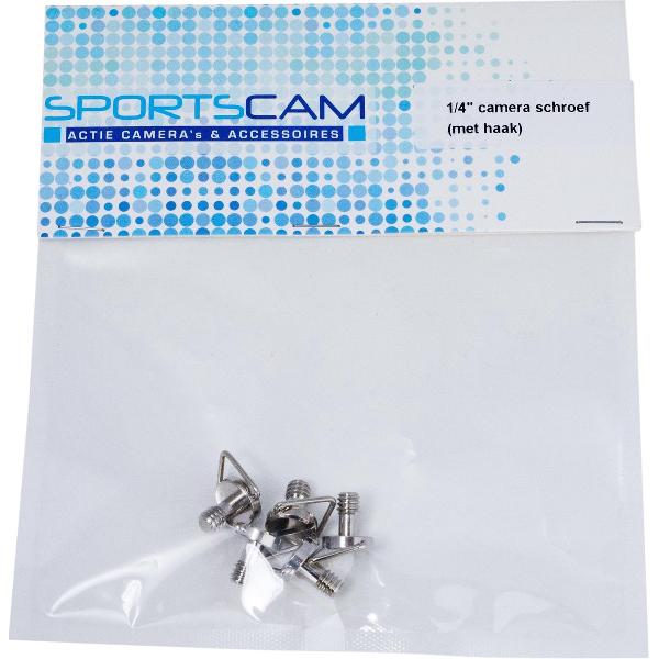 SportsCam 1/4 camera schroeven (met haak)