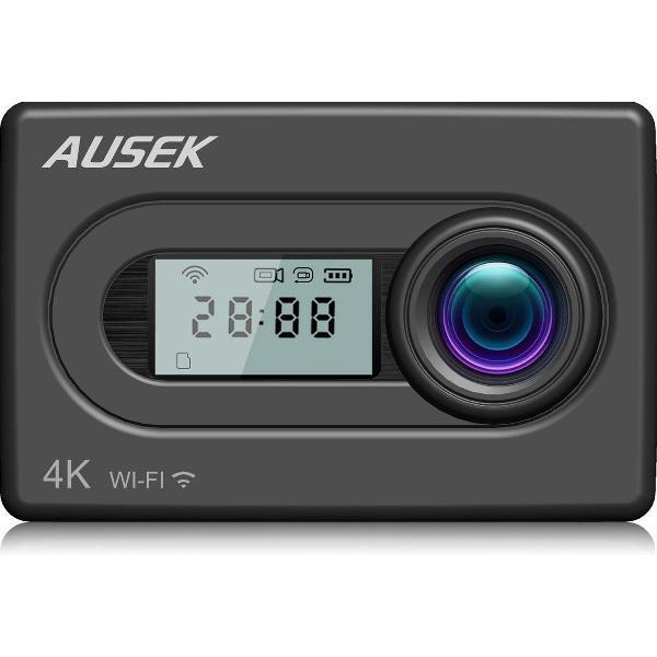 Lipa AT-N450 action camera 4K en EIS - Waterproof case- 23 Accessoires- Elektronische Beeldstabilisatie- Novatek sensor- Met remote en dual screen - Wifi- Met SD 16 GB