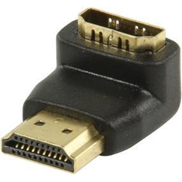 Valueline HDMI-adapter HDMI-connector 90° gehoekt - HDMI input zwart