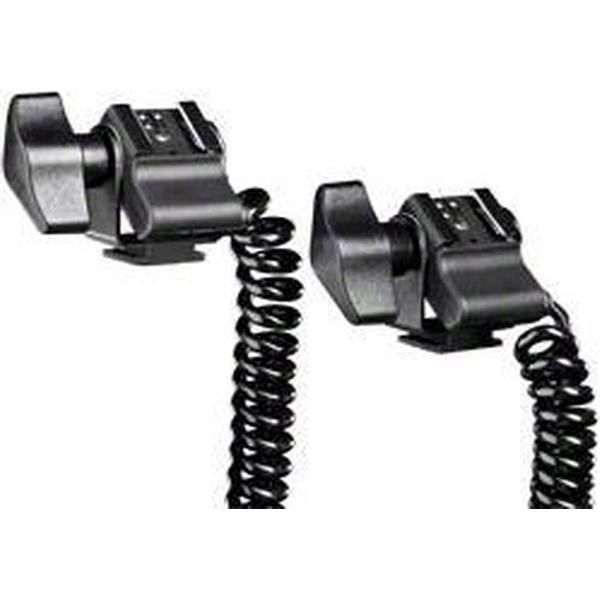 walimex dubbele spiraal flits- kabel Olympus