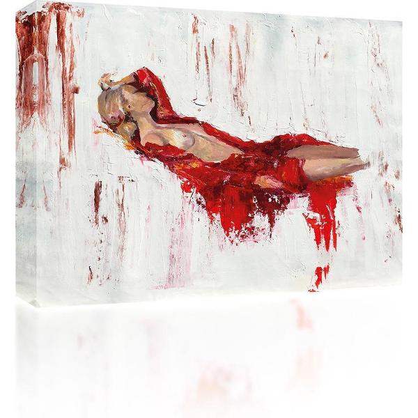 Sound Art - Canvas + Bluetooth Speaker Abstract Lady (41 x 51cm)