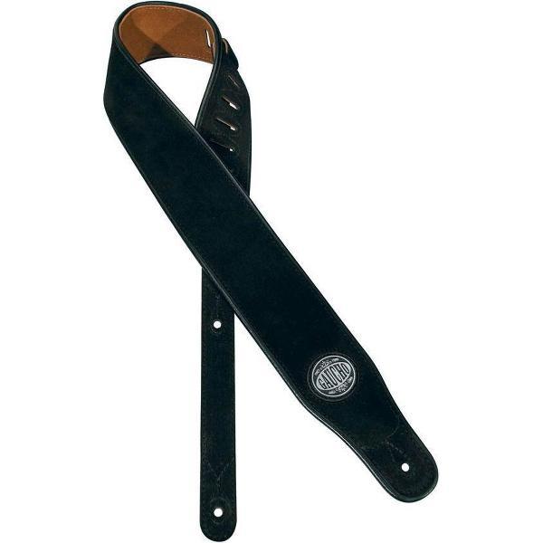 Gitaarriem Deluxe Series Zwart Suede GST-510-BK Gaucho
