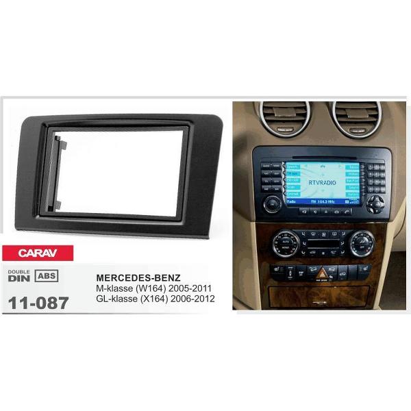 2-DIN MERCEDES-BENZ M-klasse (W164) 2005-2011; GL-Klasse (X164) 2006-2012 afdeklijst / installatiekit Audiovolt 11-087